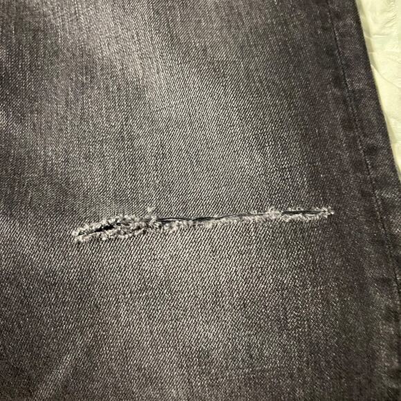 NWT Womens Edwin High Rise Ripped Distressed Black Jeans,100% Cotton,SZ 34 - Picture 7 of 12